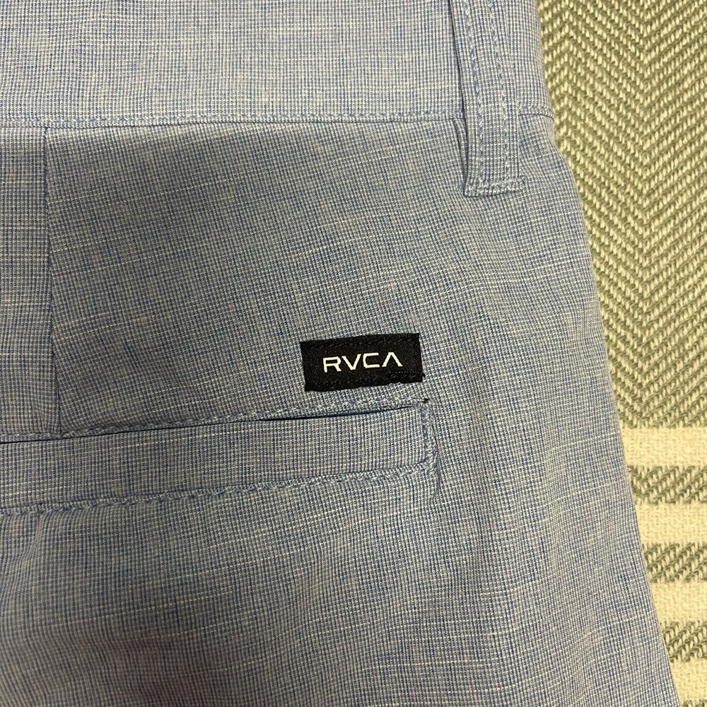 RVCA Men's Light Blue Flat Front Dual Purpose Shorts - Picture 5 of 5